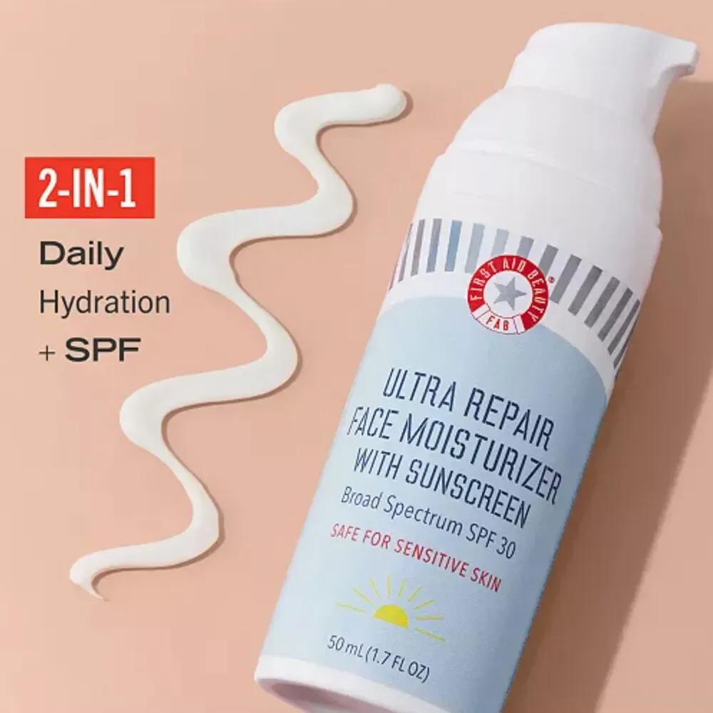 NIB First Aid Beauty Ultra Repair Face Moisturizer with Sunscreen SPF 30